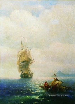 après la tempête 1854 Romantique Ivan Aivazovsky russe Peinture à l'huile